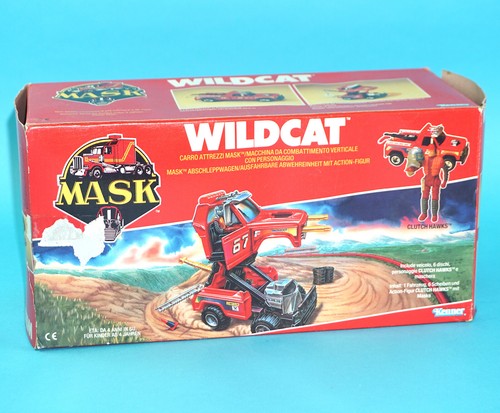 M.A.S.K WILDCAT & BUDDY HAWKS 100% COMPLETE BOXED EURO BOX 1987 KENNER WORKS! - Picture 7 of 10