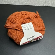 Valley Yarns Amherst 100% Merino Wool Yarn In Cayenne Orange