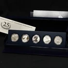 2011 U.S Mint American Eagle 25th Anniversary 5 Silver Coins Set COA & Box