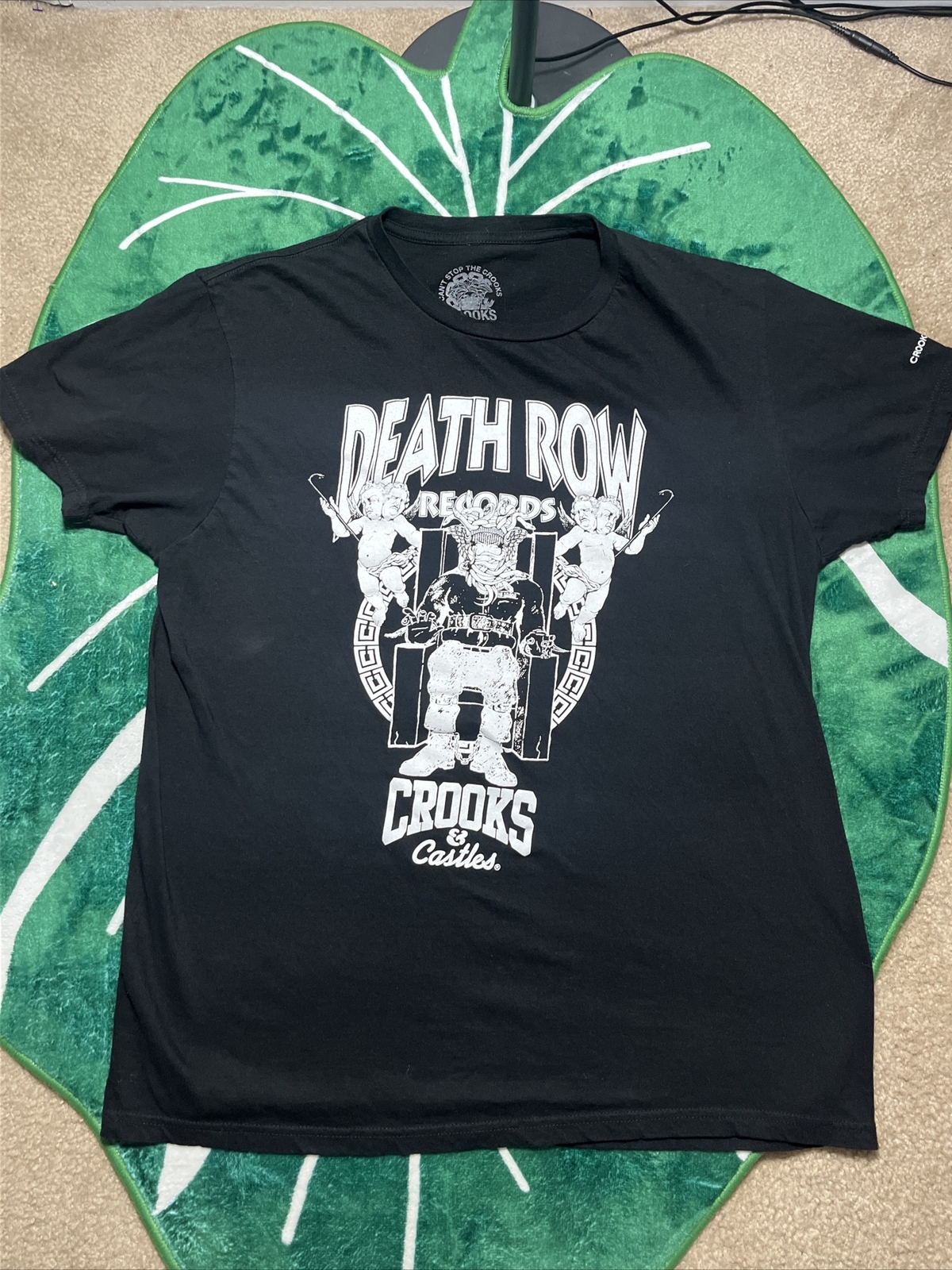 FILA T shirt grafica Death Row Records taglia L Crooks & Castles