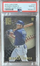 WANDER FRANCO 2022 CAPSTONE LUXURY SUITE GOLD RC 137 PSA 10 GEM MINT!