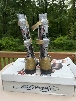 Ed Hardy スカルデザインブーツ $_12.JPG?set_id=880000500F