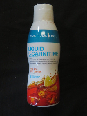 gnc total lean triple strength l carnitine liquid GNC Total Lean Liquid L-Carnitine 1000 mg Iced Tea with Lemon 16 Oz 30  Servings