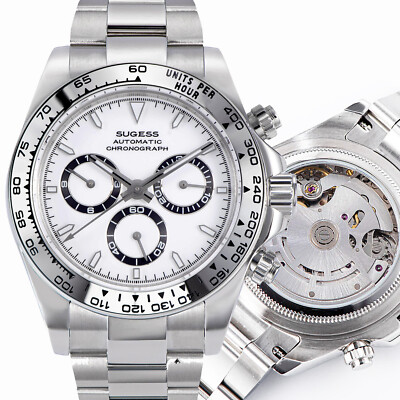 Sugess Chrono Racing Exhibtion BackCover Chronograph Mens Watch S418-2.001.E