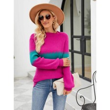Contrast Round Neck Sweater