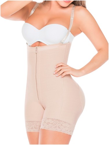 New Slimers Backless Shapewear Tummy Control Plunge Faja Bodysuit Built-In  Bra S | eBay