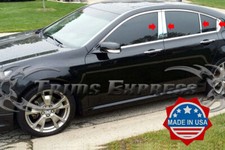 2009-2014 Acura Tl Chrome 8pc Pillar Post Stainless Steel Trim