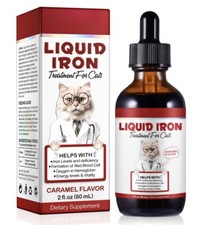 Liquid Iron for Cats Vitamin C & B12,Supports Anemia, Low Enegry and Lethargy