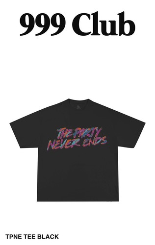JUICE WRLD 999 CLUB LEGENDS NEVER DIE The Party Never End T-SHIRT (BLACK) - Sz L - Picture 2 of 5