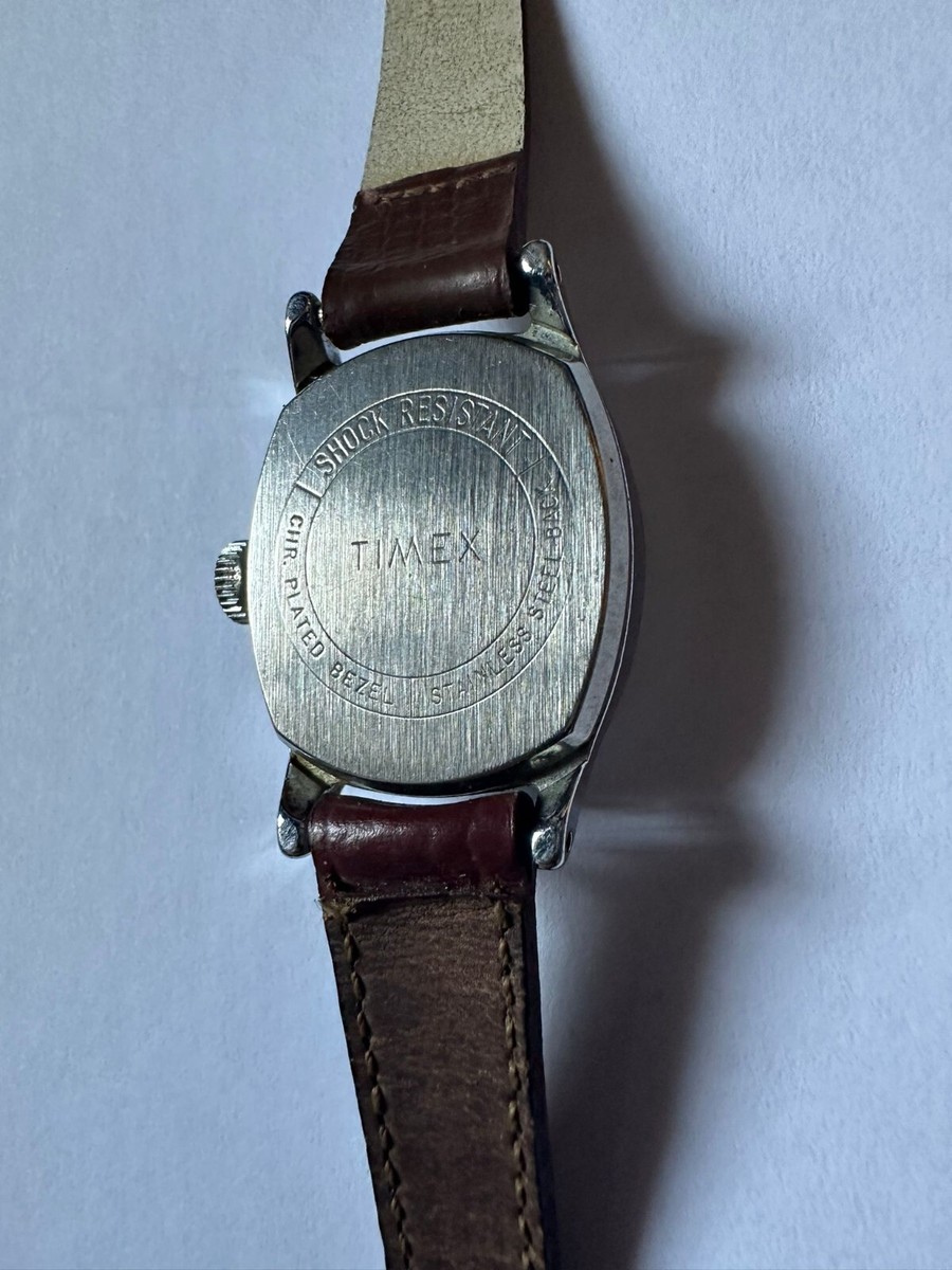 Vintage Timex Wind Up Silver Tone Watch | eBay