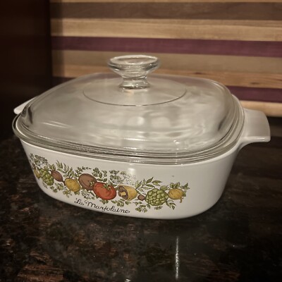 Vintage Corning Ware Spice Of Life La Marjolaine A-2-B 2 quart dish Rare 179 MA