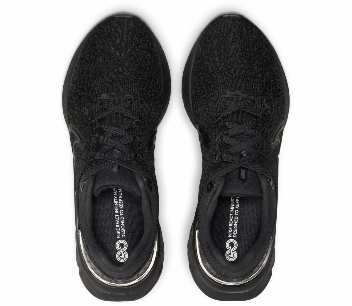 Nike React Infinity Run ブラック Nike Men's React Infinity Run Flyknit 3 All Triple Black