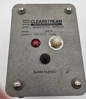 Clearstream Wastewater System 1000N Alarm Control | eBay