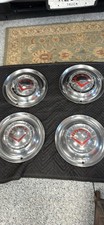 1954 Dodge Royal V8  Hubcaps Set Of 4 Wheel Covers Vintage Antique