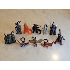 Godzilla Hangers - Blind Bag - Figural Key Chain / Bag Clip - Complete Set Of 10