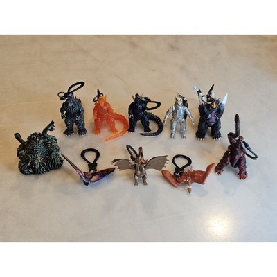 Godzilla Hangers - Blind Bag - Figural Key Chain / Bag Clip - Complete Set Of 10