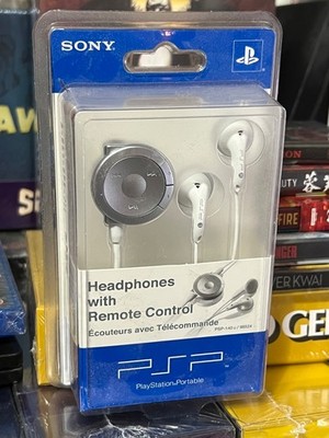 Sony Headphones With Remote Control, PSP PlayStation Portable PSP140u 98524 NEW