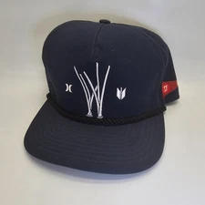 Hurley JJF Kahuliwea Blue Snapback Hat North Shore Cap Hawaii Embroidered
