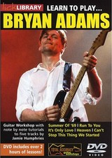 LICK LIBRARY LEARN TO PLAY BRYAN ADAMS DVD Music Video & Concert New UK R2