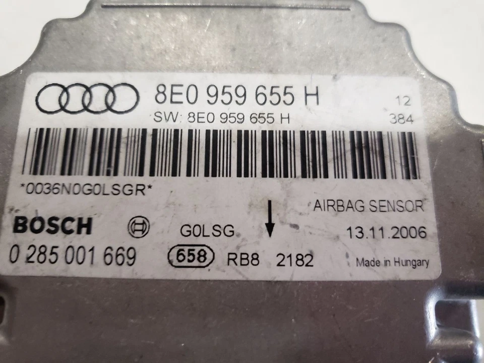 Модуль управления SRS - 2007 Audi A4 B7 седан - 05-07 OEM 8E0959655H - Изображение 2 из 4