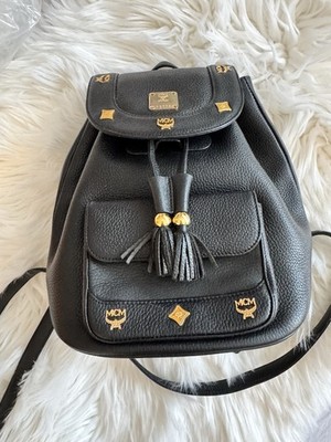MCM Leather Backpack Rucksack