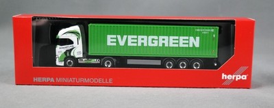 HERPA 315258 H0,1:87 Iveco S-Way LNG 40ft. Container-SZ ''Rapstrucks / Evergreen''