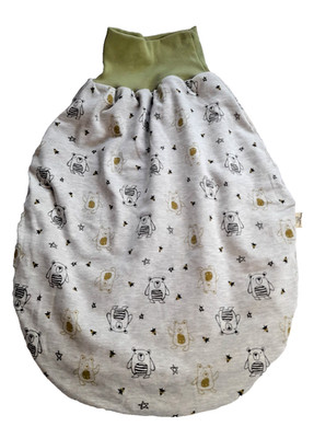 Babyschlafsack,Pucksack,Strampelsack doppellagig aus Sweat