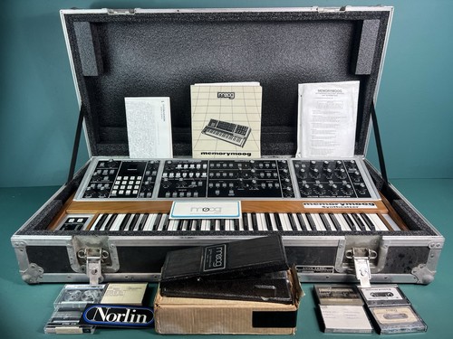Moog Memorymoog  Plus + Anvil case w/ New Foam “ Serviced”