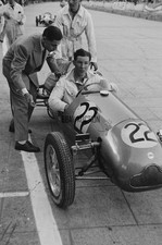 Cooper 500cc racer Stirling Moss winner 1950 Grand Prix of Monaco press photo