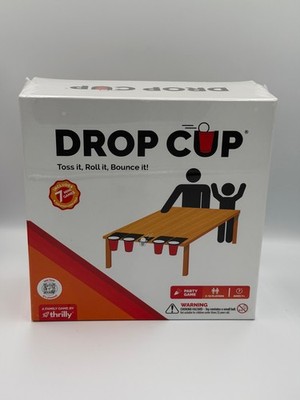 DROP CUP TABLE PONG GAME CLIP AND PLAY, SUITABLE FOR ALL AGES NEW SEALED
