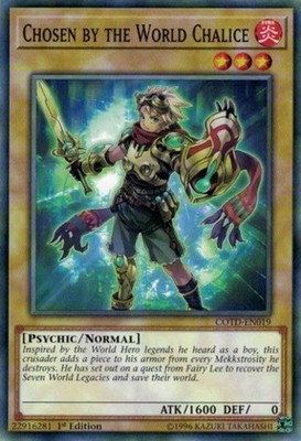 Chosen by the World Chalice - COTD-EN019 - Common - 1st Edition - Moderately Pla