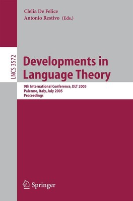 Developments in Language Theory Antonio Restivo