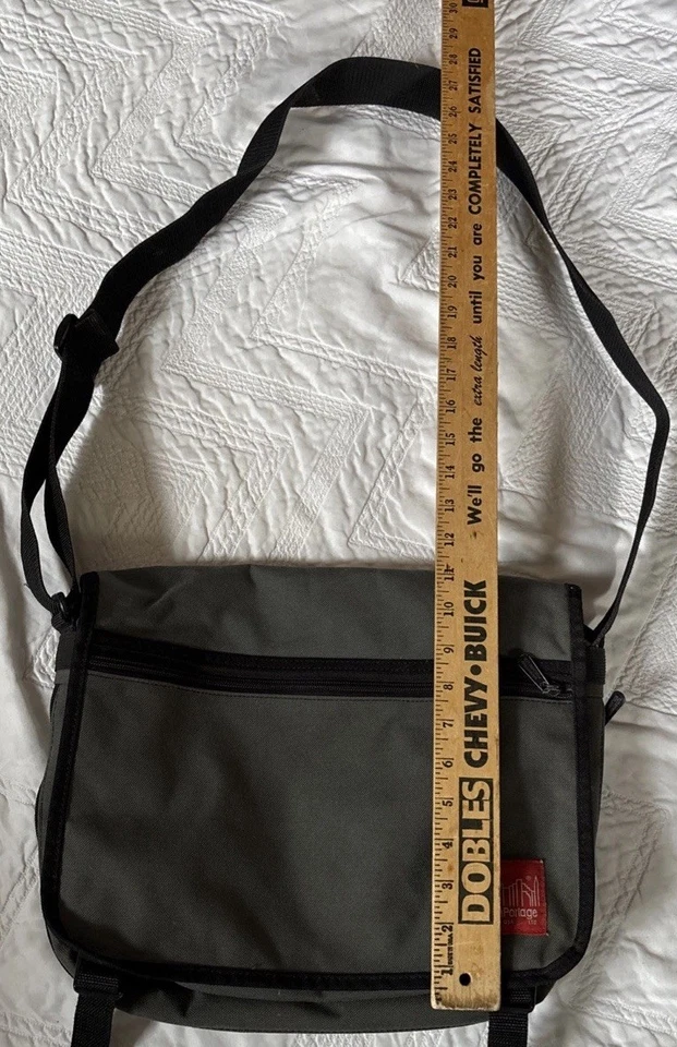 Bolso Mensajero Manhattan Portage New York Gris Foto 3 de 4