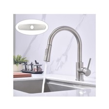 Best Kitchen Faucet with Pull Down Sprayer KF1-BN Stainless Steel High Brushed