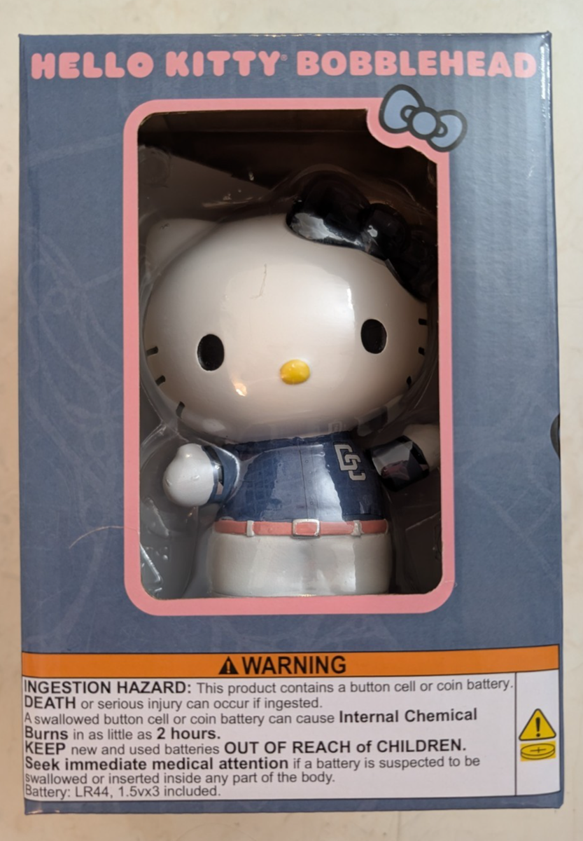 Hello Kitty Bobblehead ナショナルズ Washington Nationals - Hello Kitty Bobblehead with Light Up Bow
