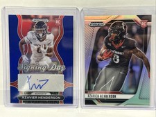 2✨2025 PANINI PRIZM DRAFT PICKS XZAVIER HENDERSON ROOKIE BLUE PRIZMS AUTO /249