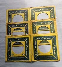 45 RPM 7" RECORD SLEEVES CO. SLEEVE 6 PACK SEE PHOTOS RCA Victor SLV327 