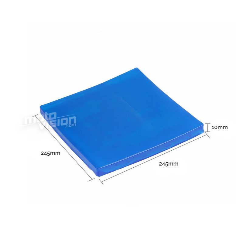 Kit gel pour selle 245x245mm anti douleur pour long trajet en moto routiere