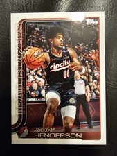 Scoot Henderson #122 Topps NBA 2025-26 Portland Trailblazers 
