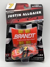 Justin Allgaier 7 Autographed Brandt 2018 NASCAR Authentics 1:64 Diecast