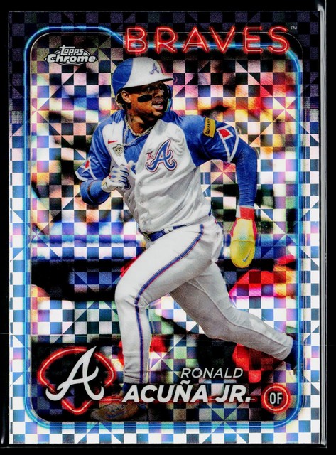 Ronald Acuña Jr. 2024 Topps Chrome #250 X-Fractors Atlanta Braves