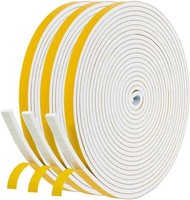 Fensterdichtung Selbstklebend Dichtungsband 20M 6Mm X 3Mm Weiß, Wasserabweisend