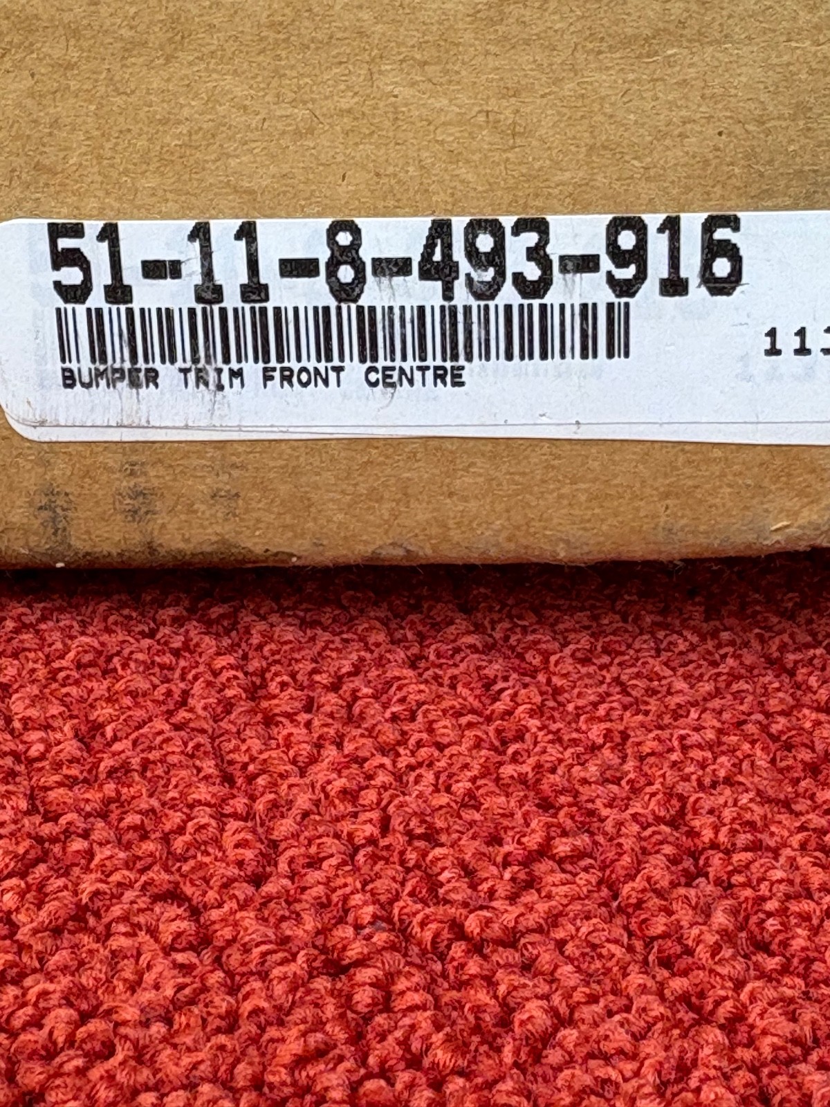 Rolls-Royce OEM 51-11-8-493-916 BUMPER TRIM FRONT CENTRE