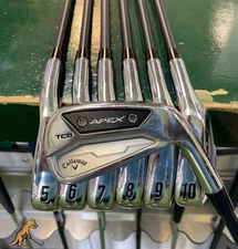 RH Callaway Apex TCB Forged ‘24 Iron Set 4-PW KBS TGI 100g Graphite Stiff Flex 