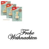 "Meyco Holz Stempel \"Frohe Weihnachten\" 50X18 Mm"