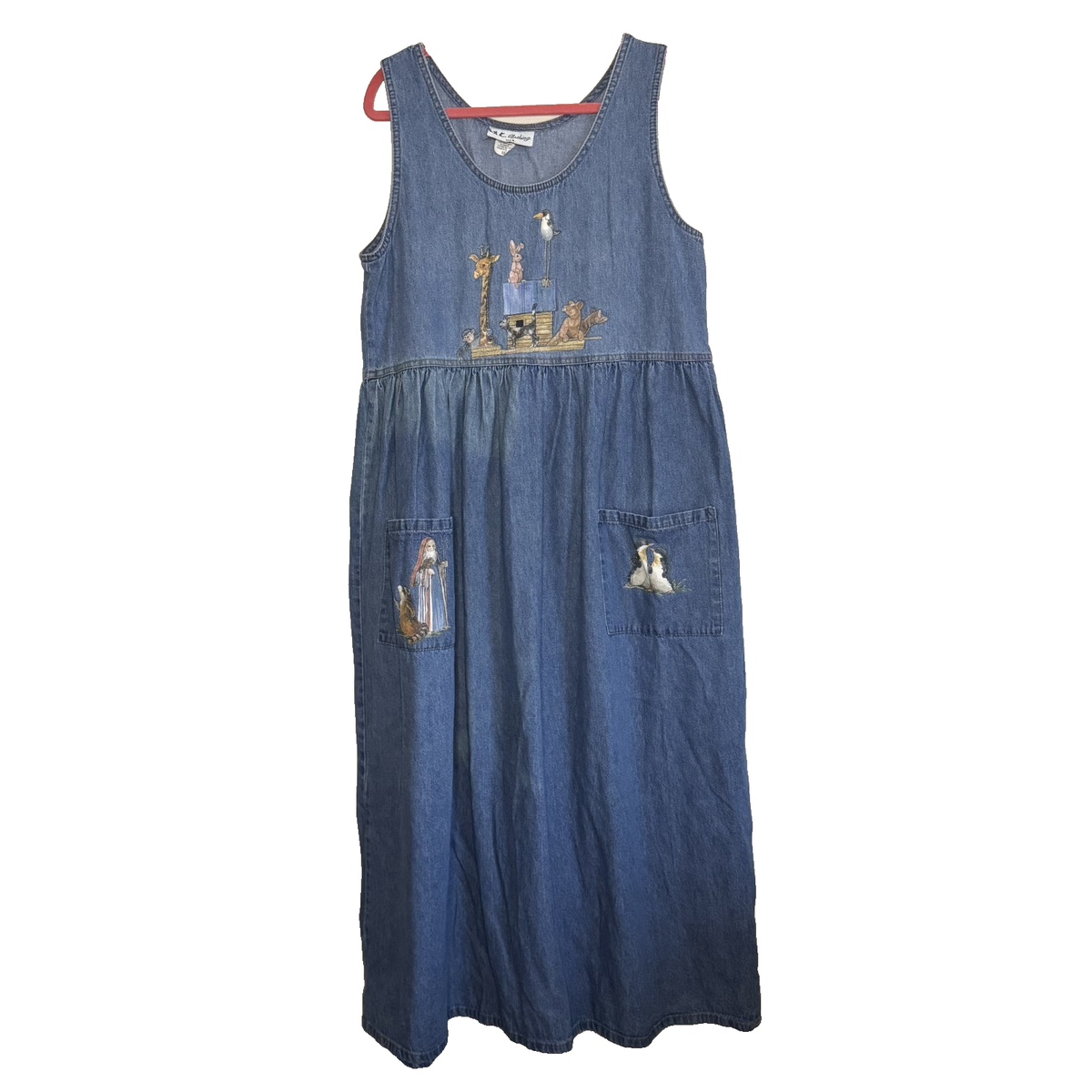 90s teacher denim dress Vintage 90s Denim Teacher Dress with Angel Applique  Shopexile