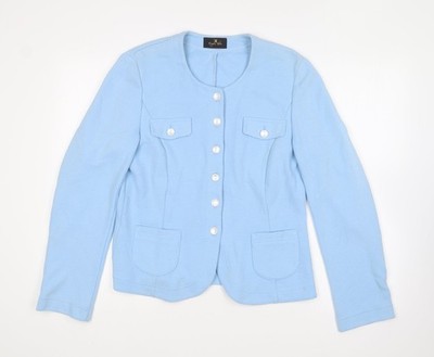 Eugenia Kim Damenjacke blau Größe 14 geknöpft