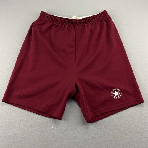 Converse, Vintage Converse Athletic Shorts Mens Small Red 7" Inseam Drawstring USA AllStar