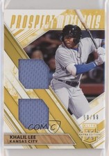 2019 Elite Extra Edition Dual Prospect Materials Gold 50/99 Khalil Lee s3g