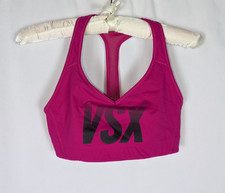 Victoria's Secret Sports Bra S Women's Pink VSX Logo The Player Racerback